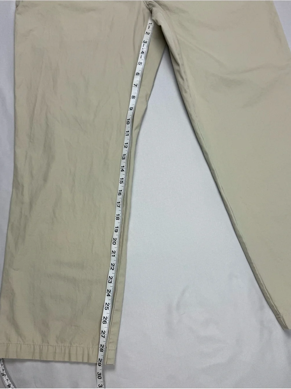 Patagonia Mens Organic Cotton Chino Pants 34 x 29 Relaxed Fit Light Beige A1